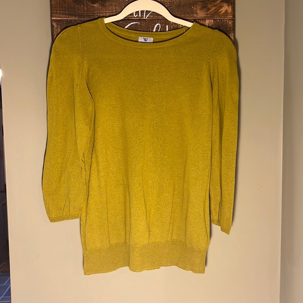 Green/Yellow Fall Sweater